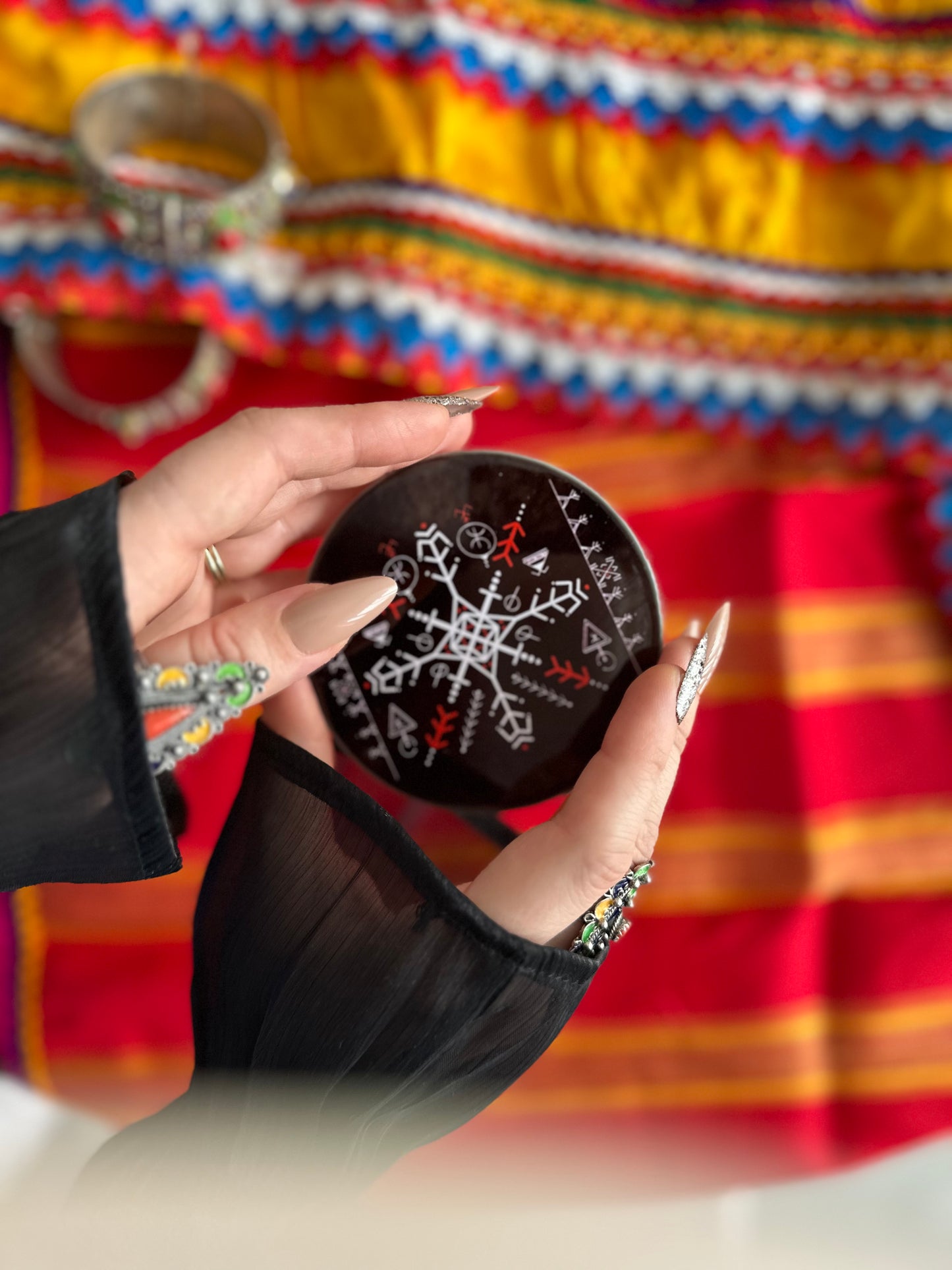 Algerian Themed Ceramic Car Coaster